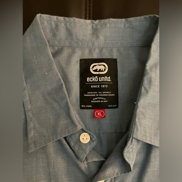 Men’s Ecko Unlimited button down short sleeve shirt in size xl - Picture 2 of 7